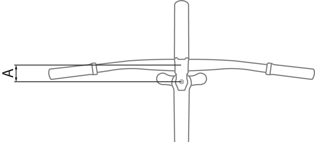 Bild zeigt das Messen der Vorbaulänge